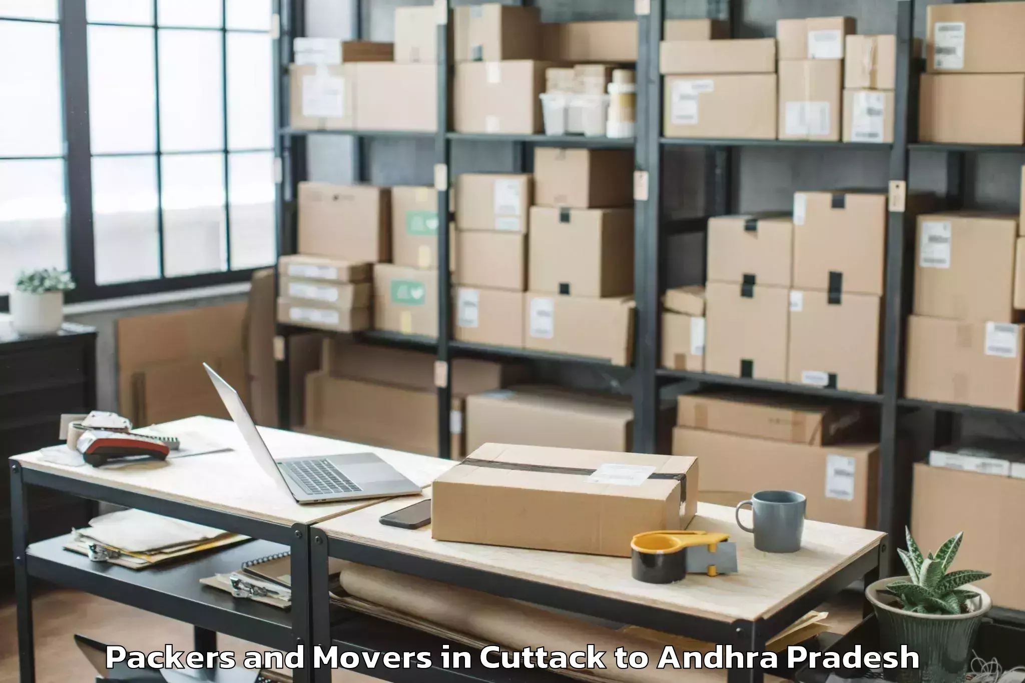 Expert Cuttack to Tuni Packers And Movers